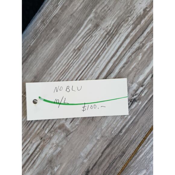 Noblu Black Plaid Dress Cotton Spandex Sleeveles Size L Floral Lace - Picture 4 of 6